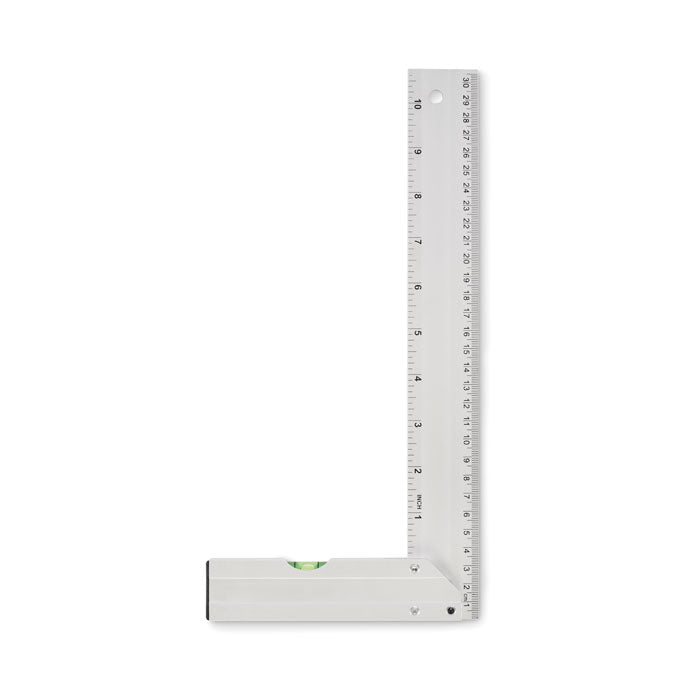 Branded Aluminium Set Square with Spirit Level