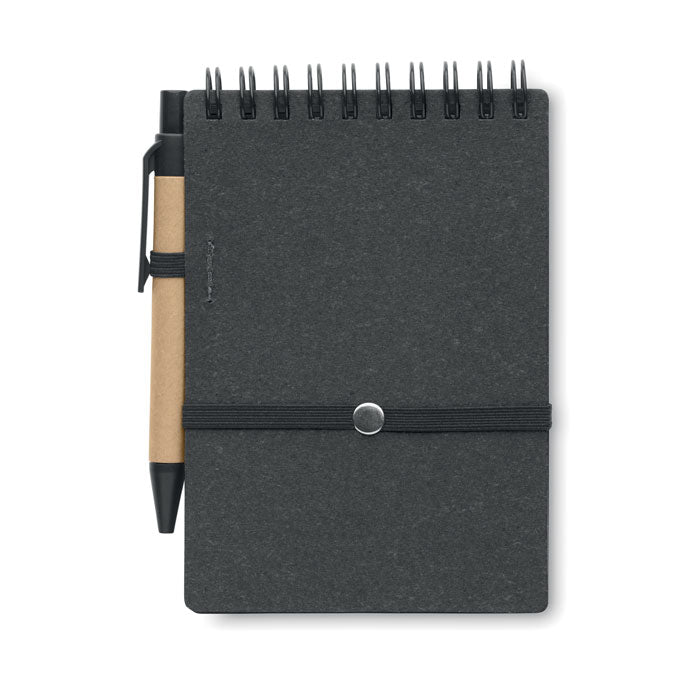 Branded Recycled Paper Notebook with Pen without branding