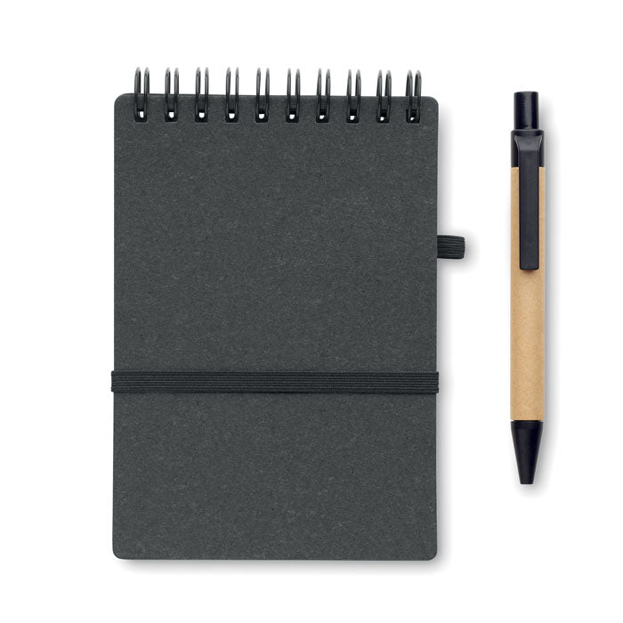 Branded Recycled Paper Notebook with Pen without branding