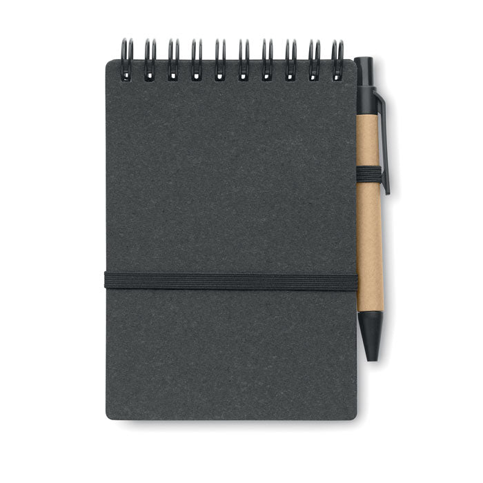 Branded Recycled Paper Notebook with Pen without branding