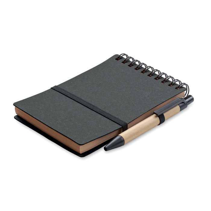Branded Recycled Paper Notebook with Pen