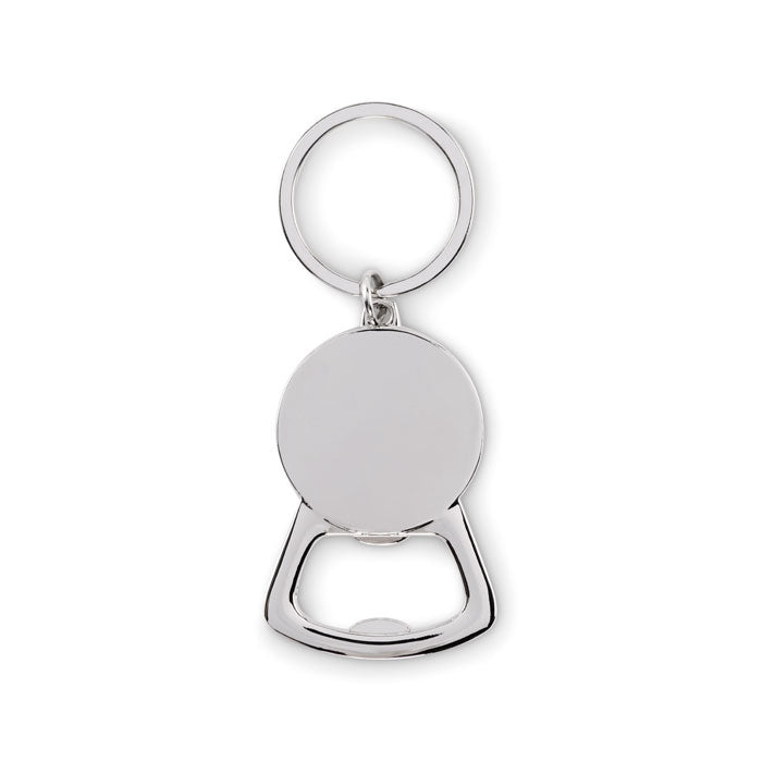 Branded Bottle Opener Key Ring with Bamboo Detail without branding