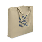 Branded Beach Bag Canvas 320gsm in Brown