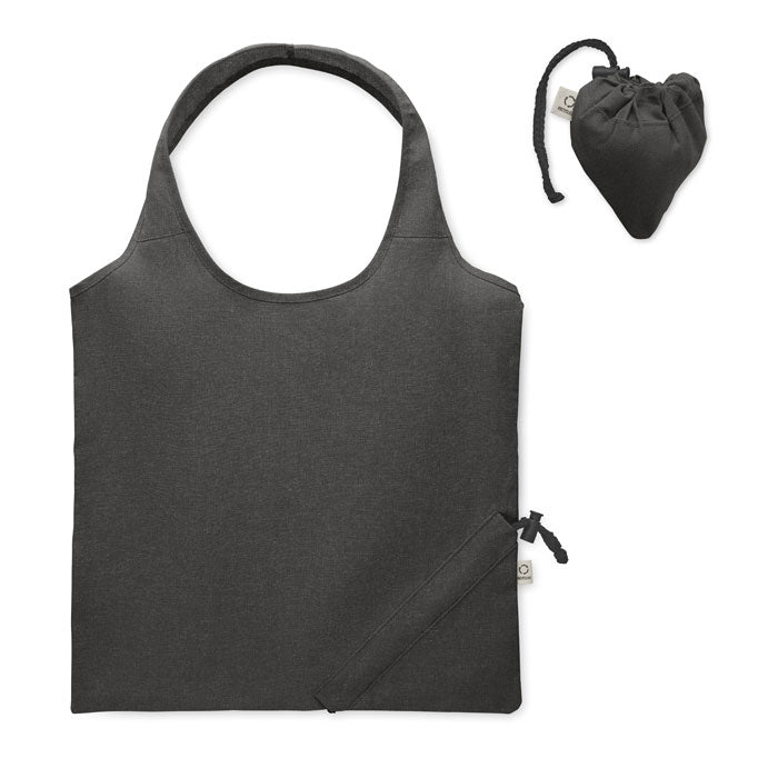 Branded Foldable Shopping Bag 140gsm in Black