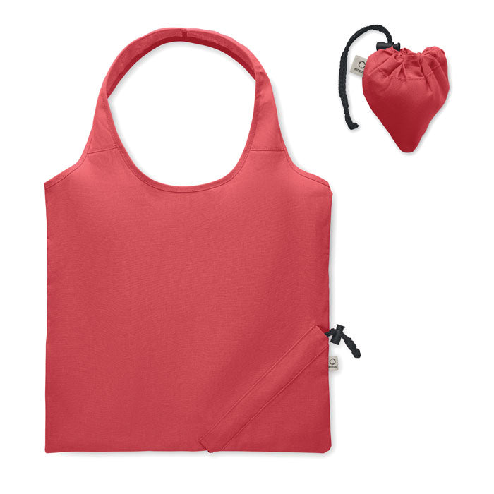 Branded Foldable Shopping Bag 140gsm in Red