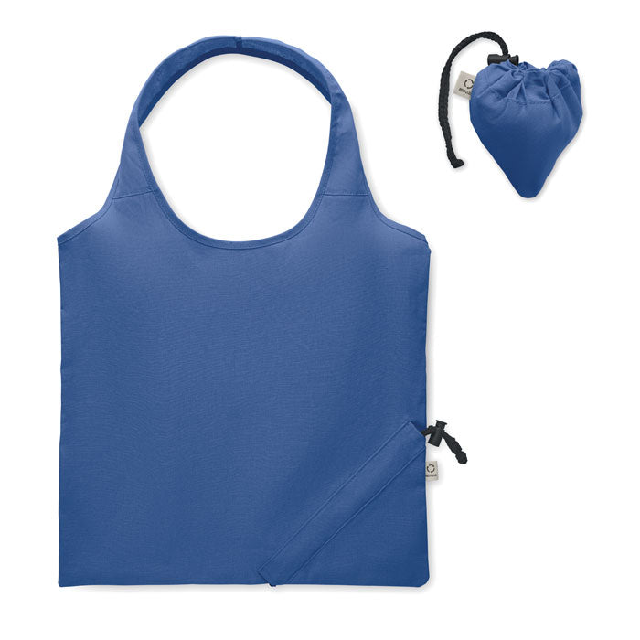 Branded Foldable Shopping Bag 140gsm in Blue