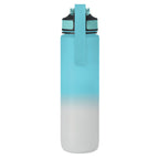 Branded RPET Sports Bottle with Straw - 1L without branding