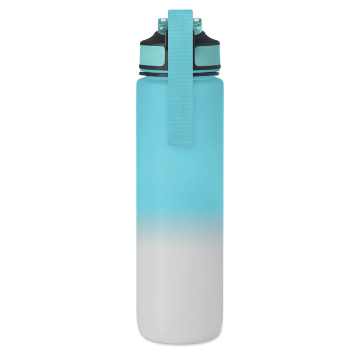 Branded RPET Sports Bottle with Straw - 1L without branding