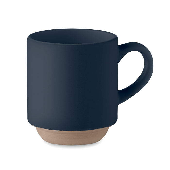 Branded stackable ceramic mug