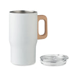 Branded Tumbler with Wooden Handle without branding