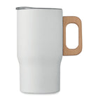 Branded Tumbler with Wooden Handle without branding