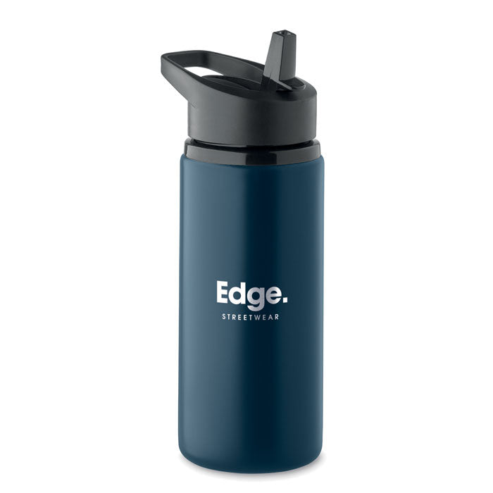 Branded Stainless Steel Water Bottle with Straw
