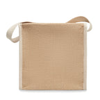 Branded Jute and Canvas Cooler Bag 3L without branding