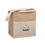 Branded Jute and Canvas Cooler Bag 3L
