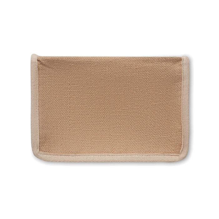 Branded Jute and Canvas Cooler Bag 3L without branding
