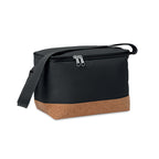 Branded 600D RPET Cooler Bag 22 x 14.5 x 17cm in Black