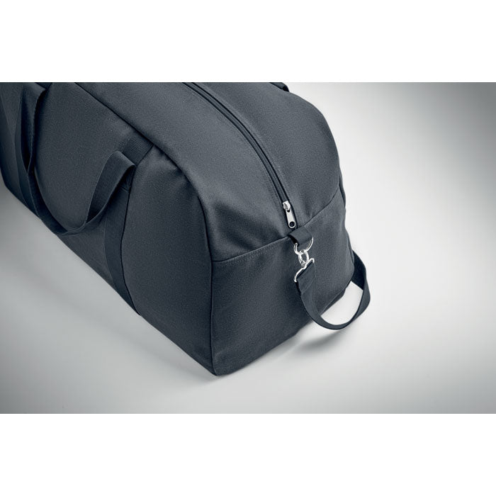 Branded Duffle Travel Bag 450gsm in use