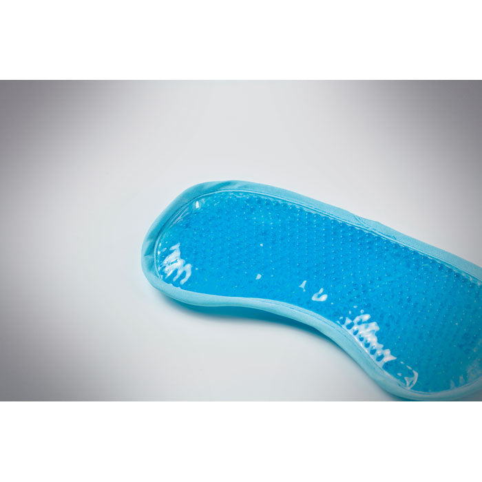 Branded Reversible Cooling Eye Mask in use