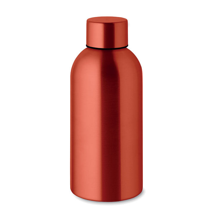 Branded Recycled Steel Water Bottle - 500ml in Red
