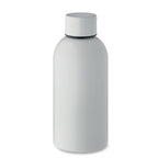 Branded Recycled Steel Water Bottle - 500ml in White