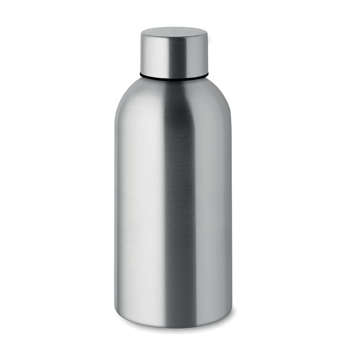 Branded Recycled Steel Water Bottle - 500ml in Silver