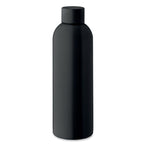 Branded Recycled Steel Water Bottle - 750ml in Black