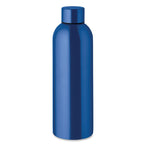 Branded Recycled Steel Water Bottle - 750ml in Blue
