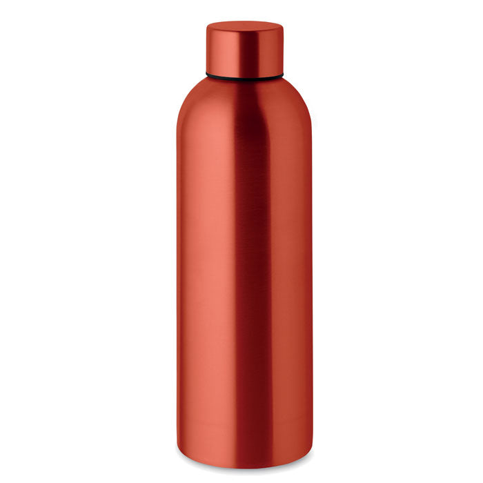 Branded Recycled Steel Water Bottle - 750ml in Red