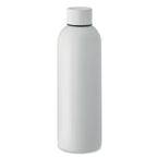 Branded Recycled Steel Water Bottle - 750ml in White