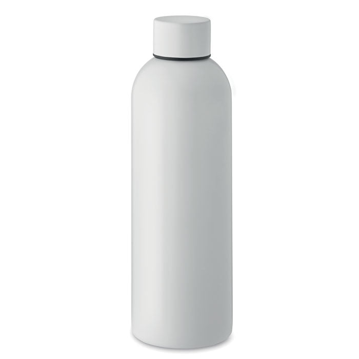 Branded Recycled Steel Water Bottle - 750ml in White