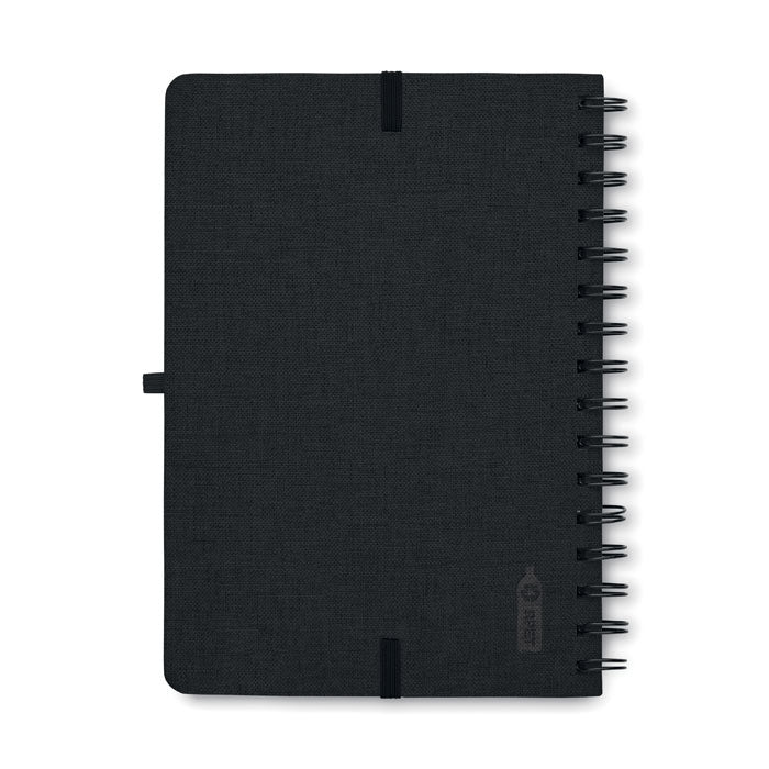 Branded Fabric (RPET) hard cover notebook.