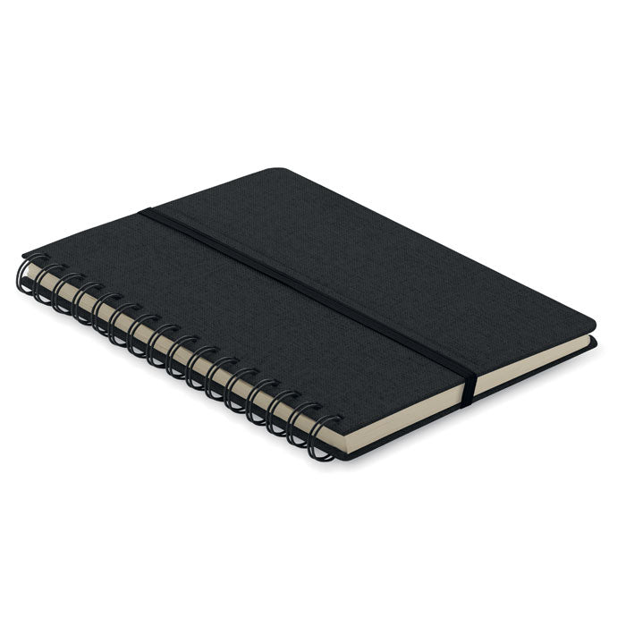 Branded Fabric (RPET) Hard Cover Notebook without branding