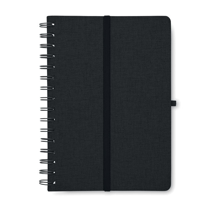 Branded Fabric (RPET) hard cover notebook.