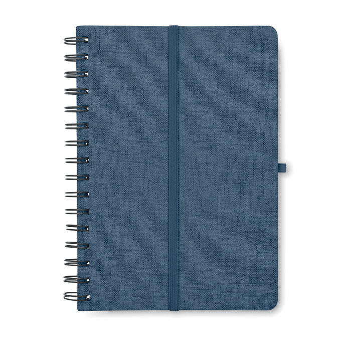 Branded Fabric (RPET) hard cover notebook.