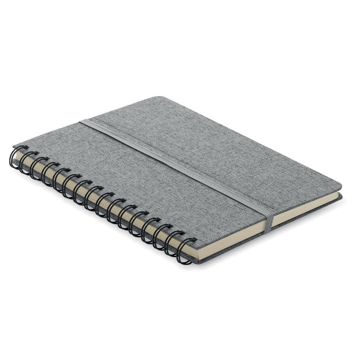Branded Fabric (RPET) Hard Cover Notebook without branding