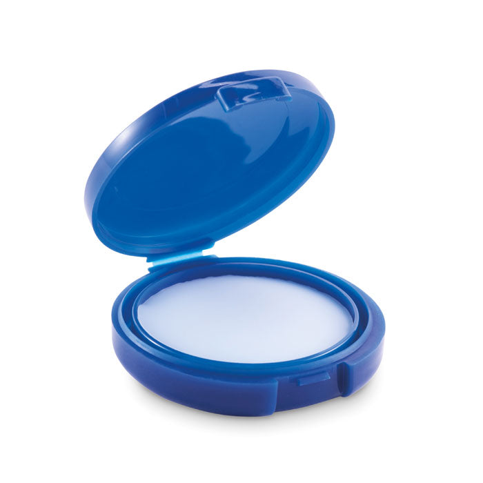 Branded Vegan Lip Balm in Recycled PP Case in Blue