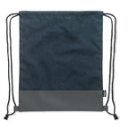Branded RPET PU Drawstring Bag 2 Tone without branding