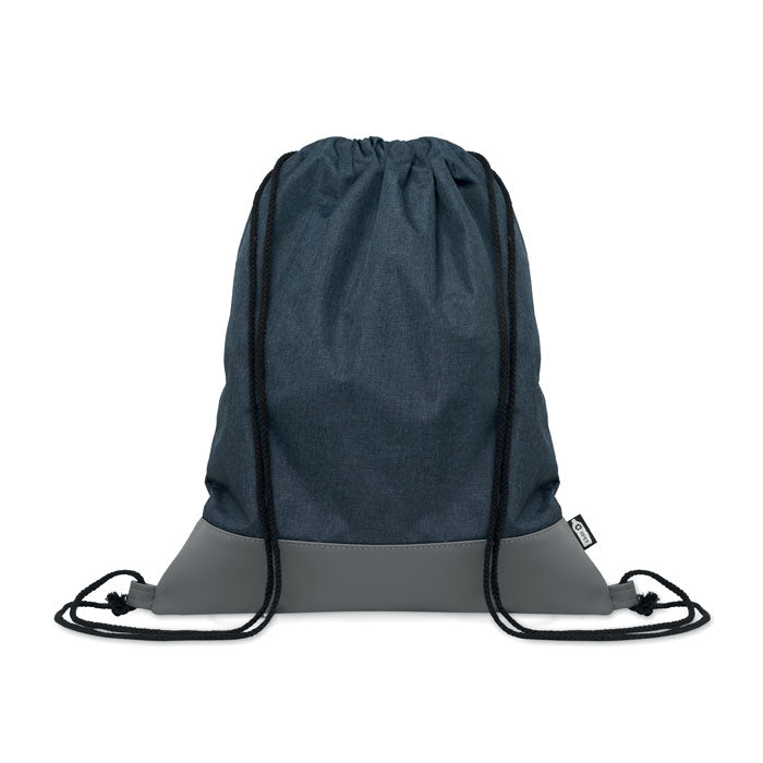 Branded RPET PU Drawstring Bag 2 Tone without branding