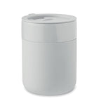 Branded Ceramic Tumbler with Silicone Sleeve in White