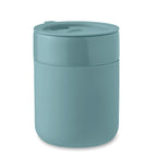 Branded Ceramic Tumbler with Silicone Sleeve in Blue