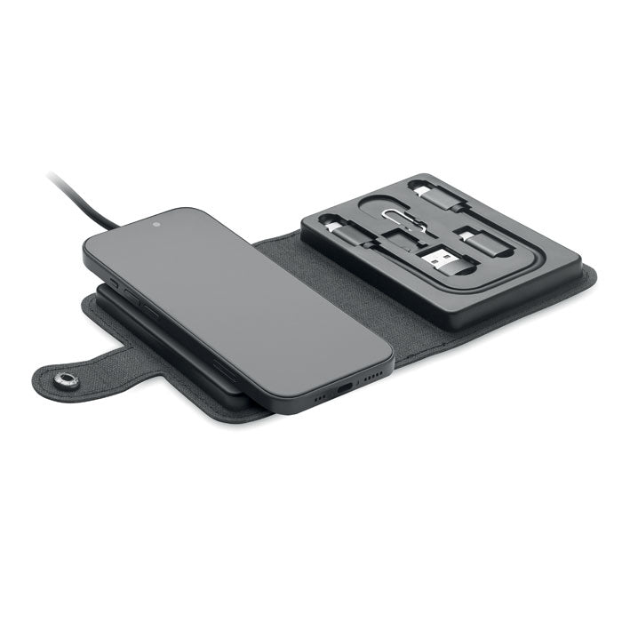 Branded Wireless Charger with Cable Connector Set without branding