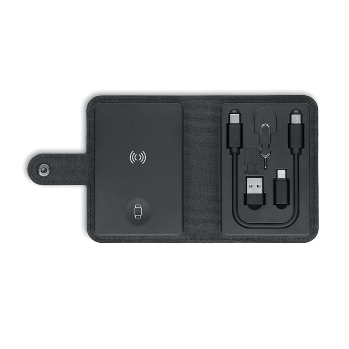 Branded Wireless Charger with Cable Connector Set without branding