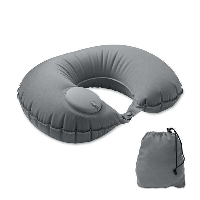 Branded Fast Inflatable Travel Pillow without branding