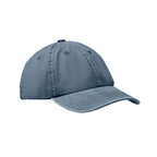 Branded Vintage 6 Panel Baseball Cap 265gsm in Blue
