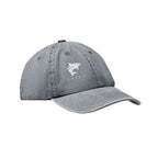 Branded Vintage 6 Panel Baseball Cap 265gsm in Grey