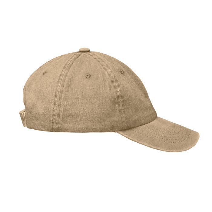 Branded Vintage 6 Panel Baseball Cap 265gsm without branding