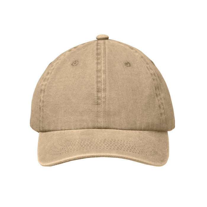 Branded Vintage 6 Panel Baseball Cap 265gsm without branding