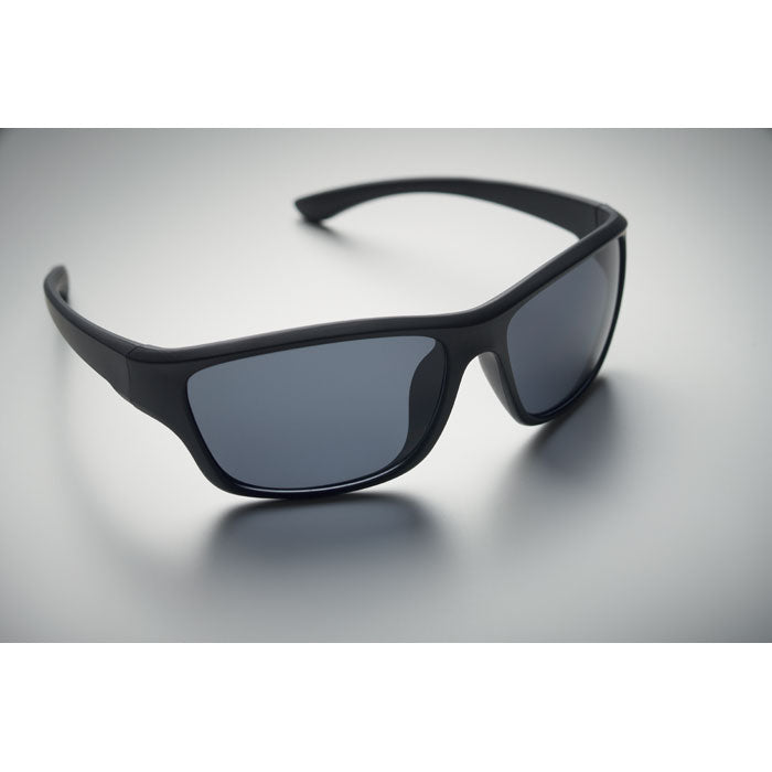 Branded Sports Sunglasses with Mirrored Lenses without branding