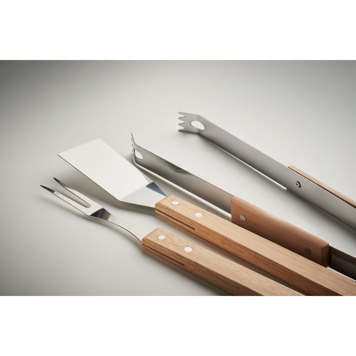 Branded Oakwood Barbecue Tool Set without branding