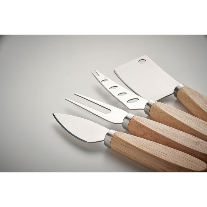 Branded Cheese Knife and Fork Set without branding